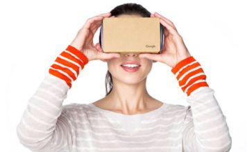 Buy a mounted Google Cardboard