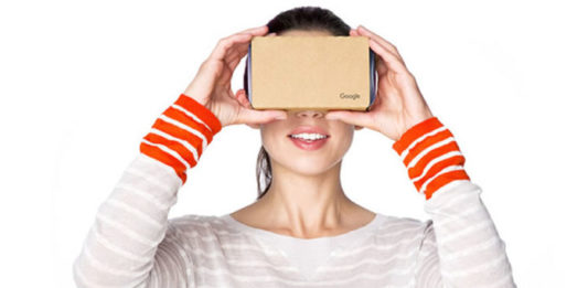 Buy a mounted Google Cardboard